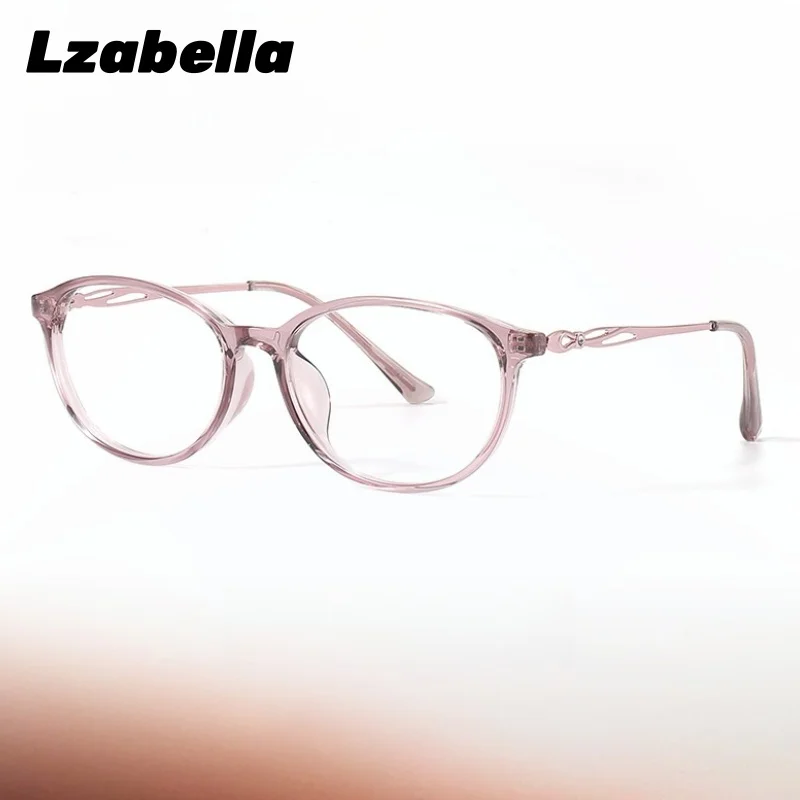 

Lzabella Womans Myopia/Hyperopia Blue Light Blocking Round CatEye Glasses TR90 Fashion Elegant Optical Prescription Glasses 7232