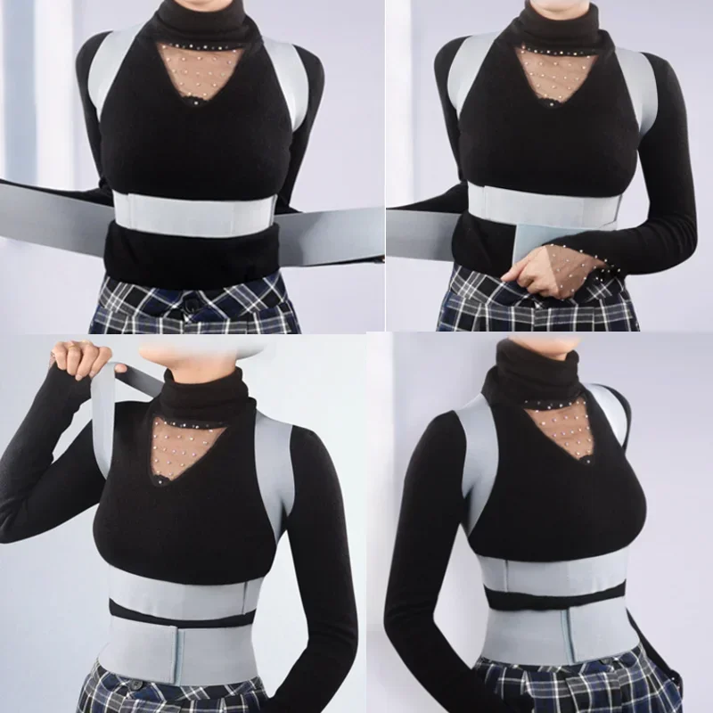 Invisible Posture Correction Belt Breathable Scoliosis Back Brace Spine Shoulder Support Chest Posture Corrector Orthosis Soft