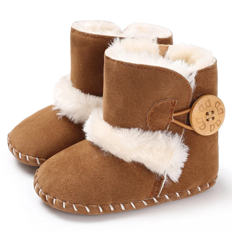 Newborn Baby Boys Girls Snow Winter Boots Infant Toddler Soft Sole Winter Warm Crib Booties Shoes