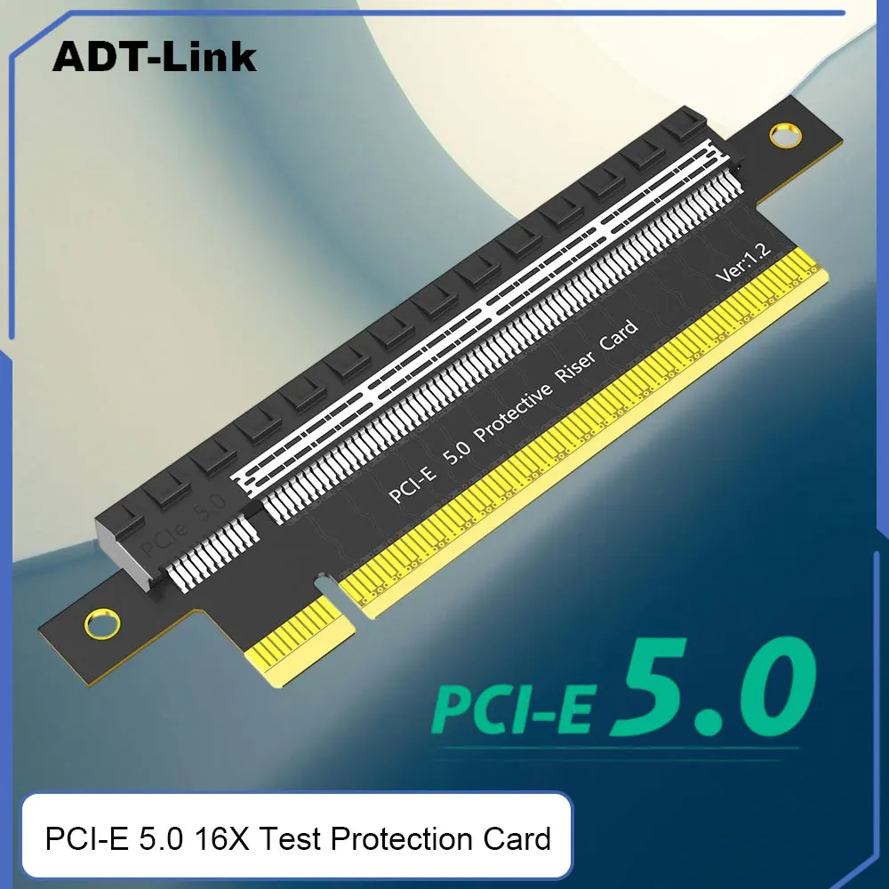 

PCI-E 5.0 4.0 16X Test Protection Riser Height Increasing Card for Computer Graphics Card Adapter 64GB/S Gaming PC Accessories
