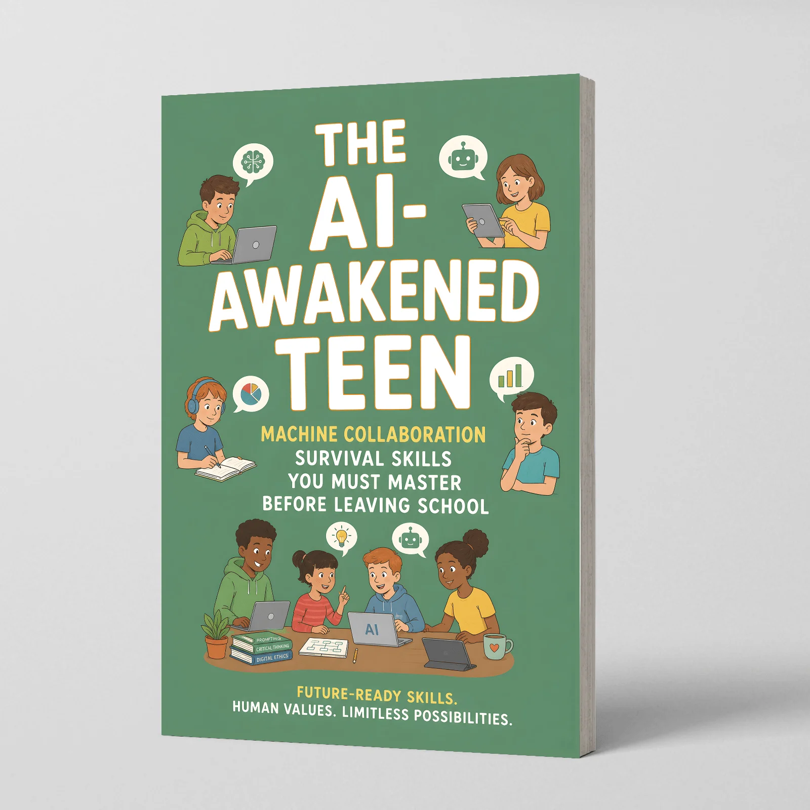 The AI-Awakened Teen: Future-Ready AI Skills Guide for Teens, Learn Human-AI Collaboration, Critical Thinking, Prompting, Ethics