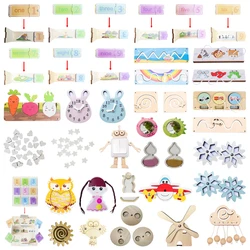 Baby Busy Board Accessories DIY New Parts Montessori Sensory Activity Wooden Toys for Kids Educational Games for Children Gifts