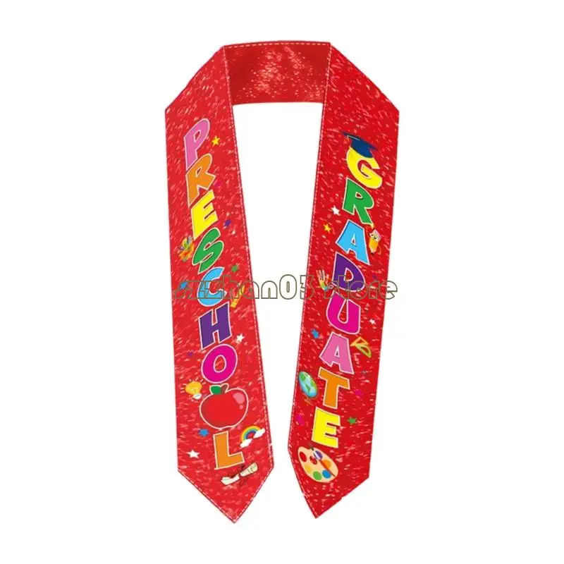 367C Childrens Graduation Sash Bright Prints And Safe Graduation Party Sash