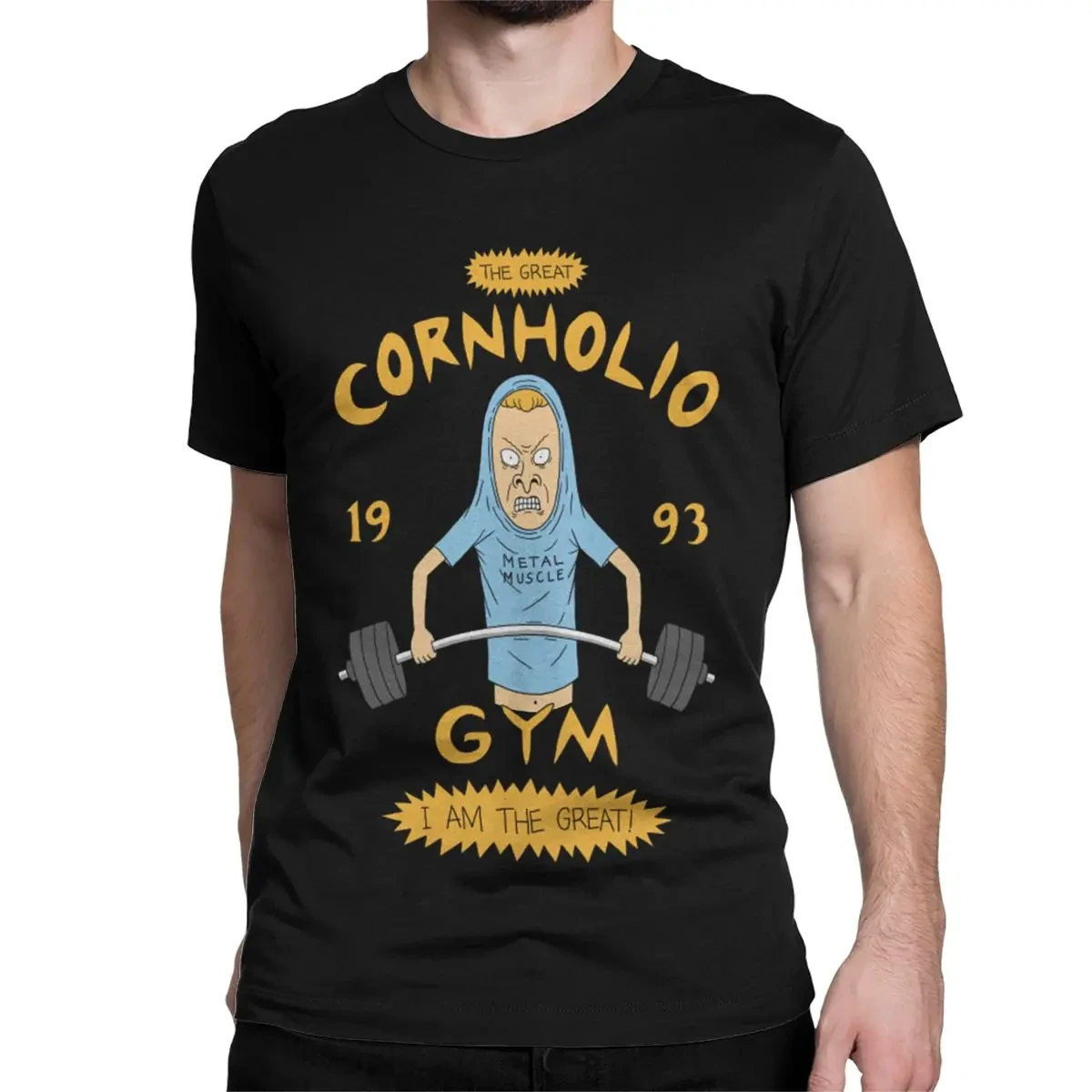 2024 Funny Cornholio's Gym T-Shirts Men Women's Cotton T Shirt Beavis and Butthead 90s Cartoon BB Short Sleeve Tee Shirt Tops