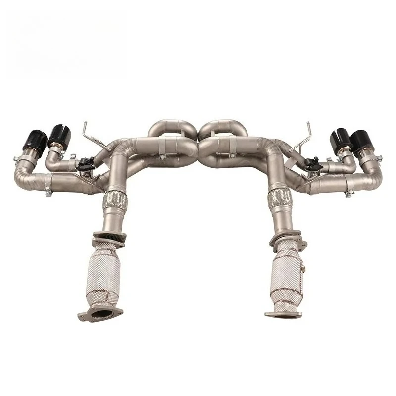 Active Valve Performance Cat-Back 304SS Quad Tips Exhaust System for Corvette C8 Z06 Valved Sport New Title