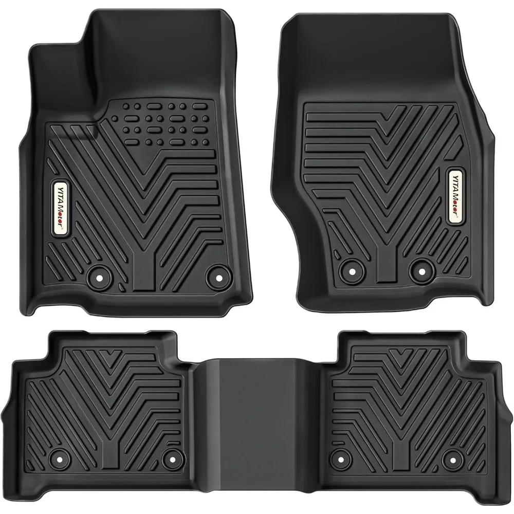 

US Floor Mats for 2022-2024 Jeep Grand Cherokee (Non L) Custom Fit TPE All Weather 1st and 2nd Row