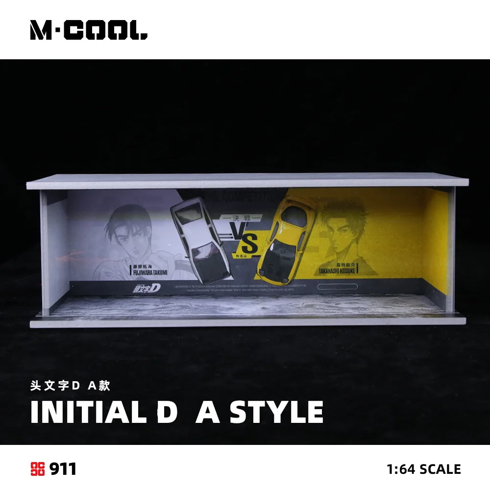 More Art&M·COOL 1:64 Simple lighting Assembly Scene Model,Parking Lot Diorama For Display&Collection