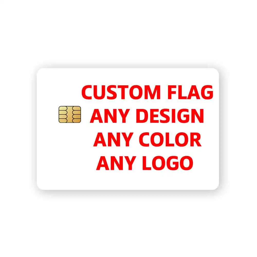 Custom Design Any Pattern Text Logo 4PCS Bank Credit Card Stickers