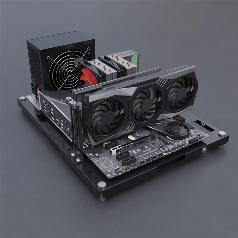 PC Test Open Chassis Rack Bench Open Frame DIY Gaming Computer Open Case Support Motherboards ATX MATX
