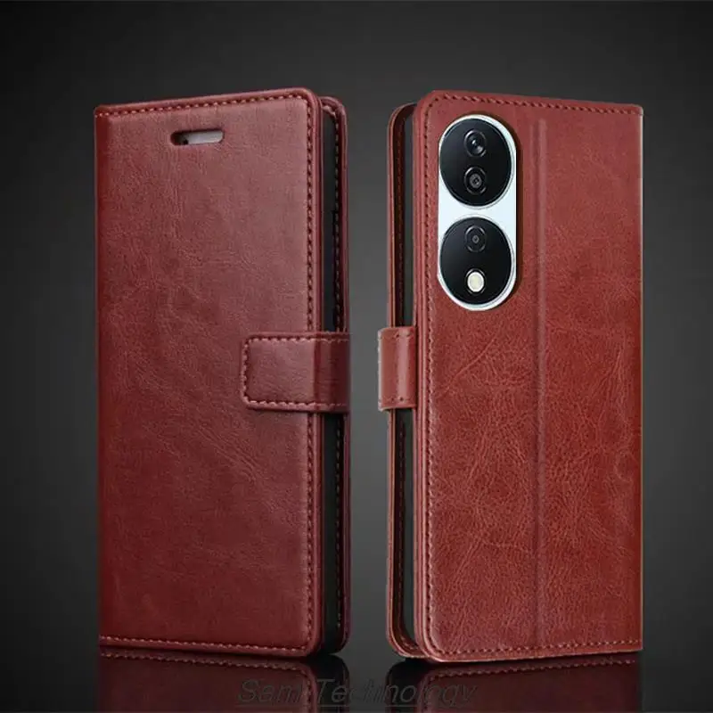 

Card Holder Cover Case for Huawei Honor X7b Pu Leather Flip Cover Retro Wallet Phone Case Honor X7b Business Fundas Coque