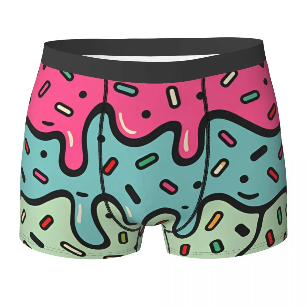 

Ice Cream Underwear Men Boxer Brief Comfortable Boxershorts Trenky Printing Oversize Underpants