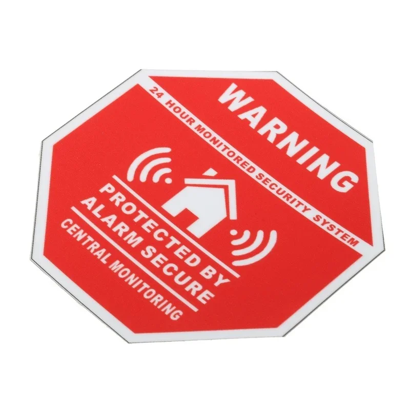 Car Decal Home Home Alarm Security Sticker/Decal Sign For Door Warning Safety Waterproof Sunscreen PVC15CM