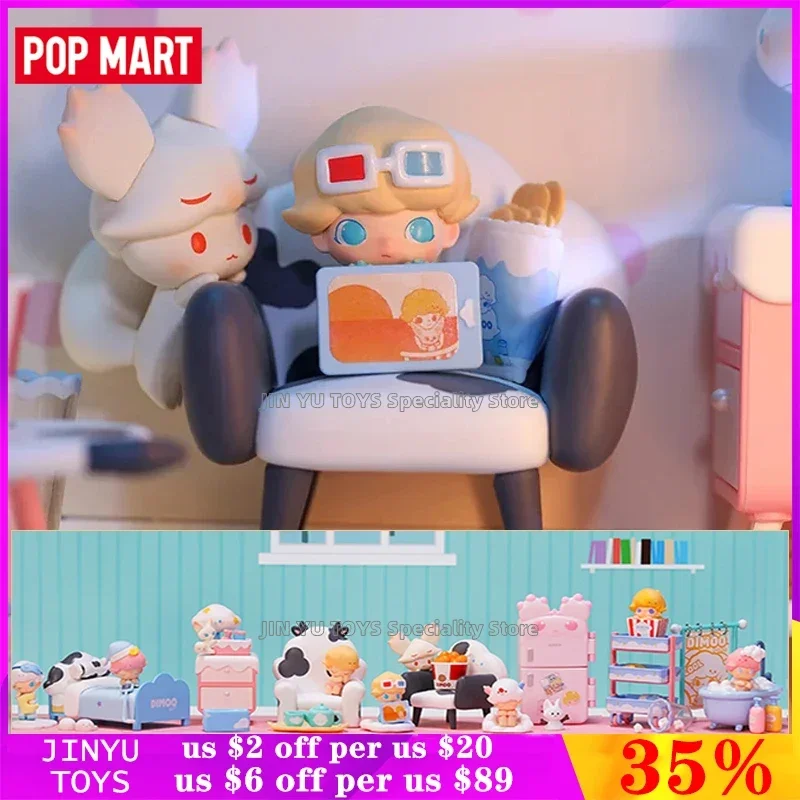 

POP MART Dimoo Aquarium Series Blind Box Toy Cute Anime Action Figure Desktop Ornaments Collection Guess Bag Girl Birthday Gift