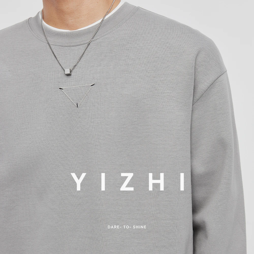 Men's Casual Round Neck T-shirt Autumn New Loose and Comfortable Geometric Pattern Long Sleeve Top American Men Pullover Sweater