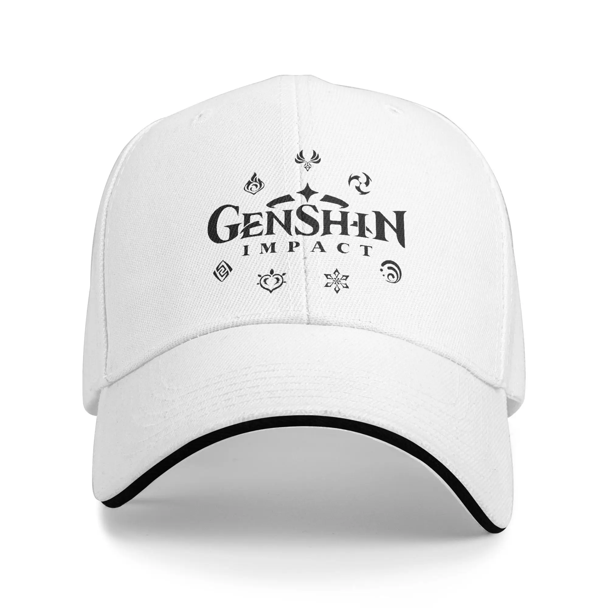 

Бейсбольная кепка Genshins Impacts с элементами уличного стиля, шляпа дальнобойщика, весенняя мужская кепка унисекс для тенниса и скейта Snapback
