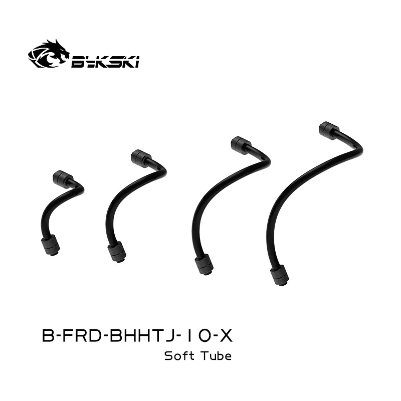 

Bykski B-FRD-BHHTJ-10-X AIO Soft Tubing OD10mm 20-50cm Black Rubber Flexible Quick-Connected Hose Anti-Bending Rotatable