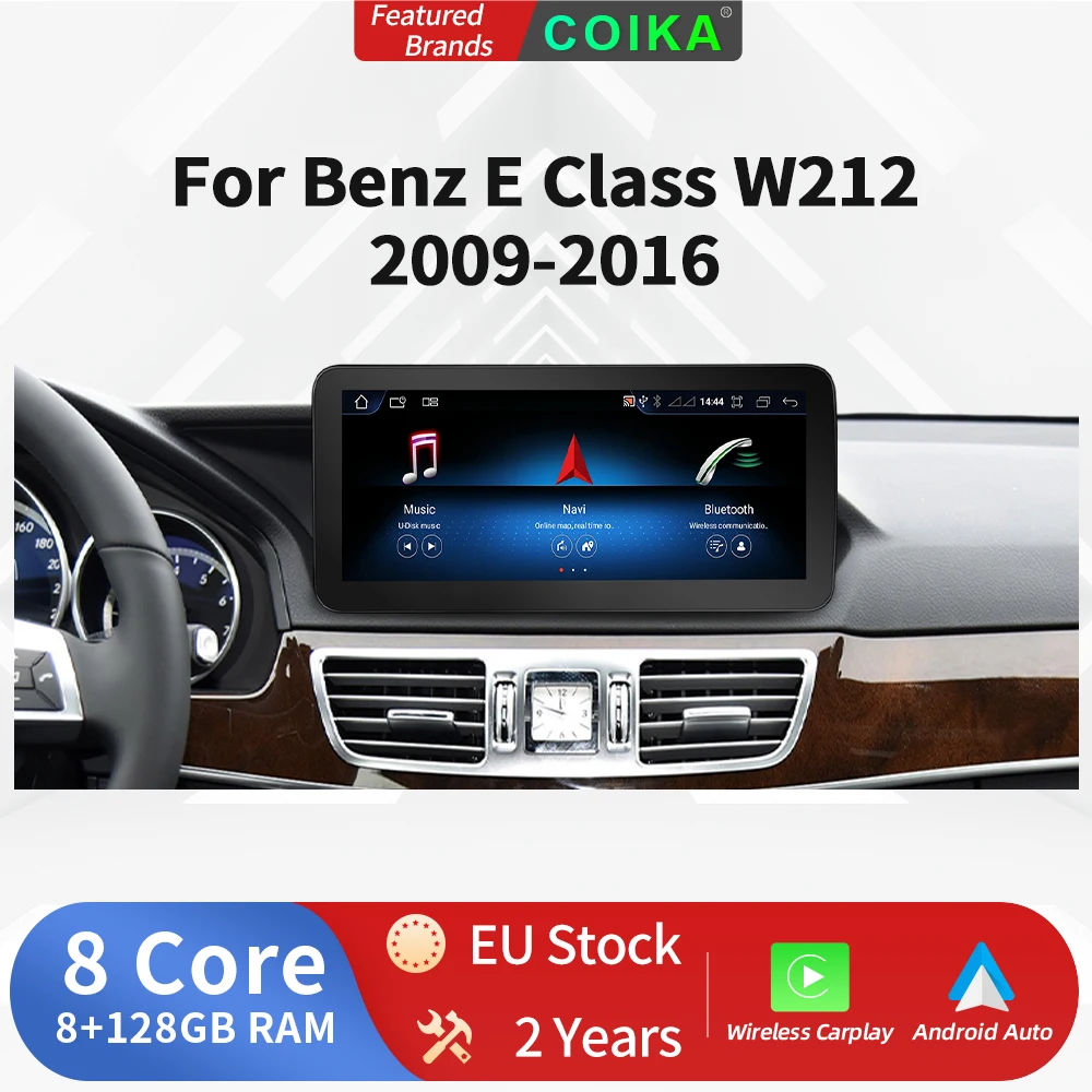 COIKA 8 Core Multimedia Player For Mercedes E W212 2009-2016 WIFI SIM BT Google Navi DSP 4G Internet Radio Car Android Screen