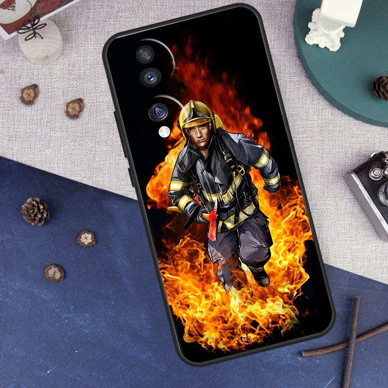 حافظة رجال الإطفاء Heroes لهاتف Honor 200 Pro 50 70 90 X8a X9a X8 X9 X8b X9c X9b Honor Magic 7 Lite 5 6 Pro