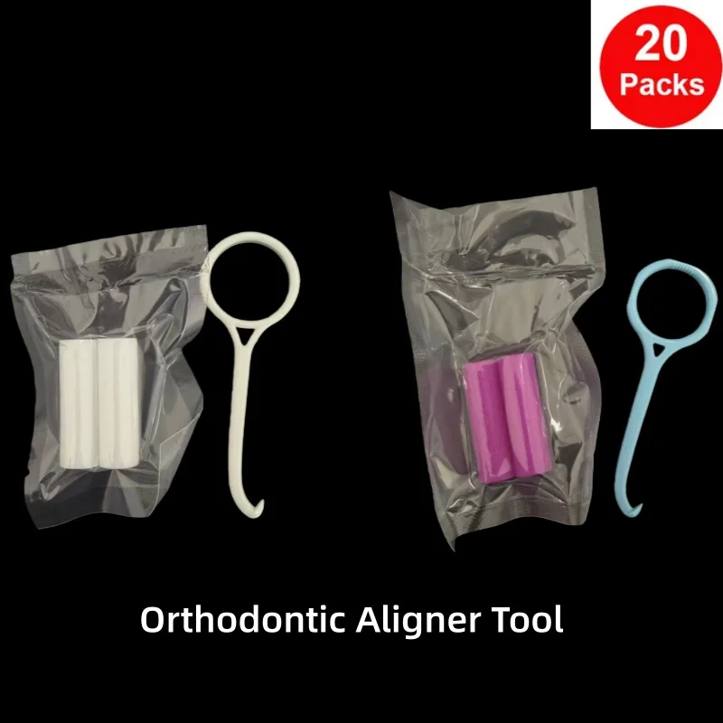 

20 упаковок, экстрактор зубных брекетов, ортодонтический выравниватель, жевательные средства, фруктовые ароматы, выравниватель зубов полости рта, крючок для удаления, набор инструментов, 3 типа