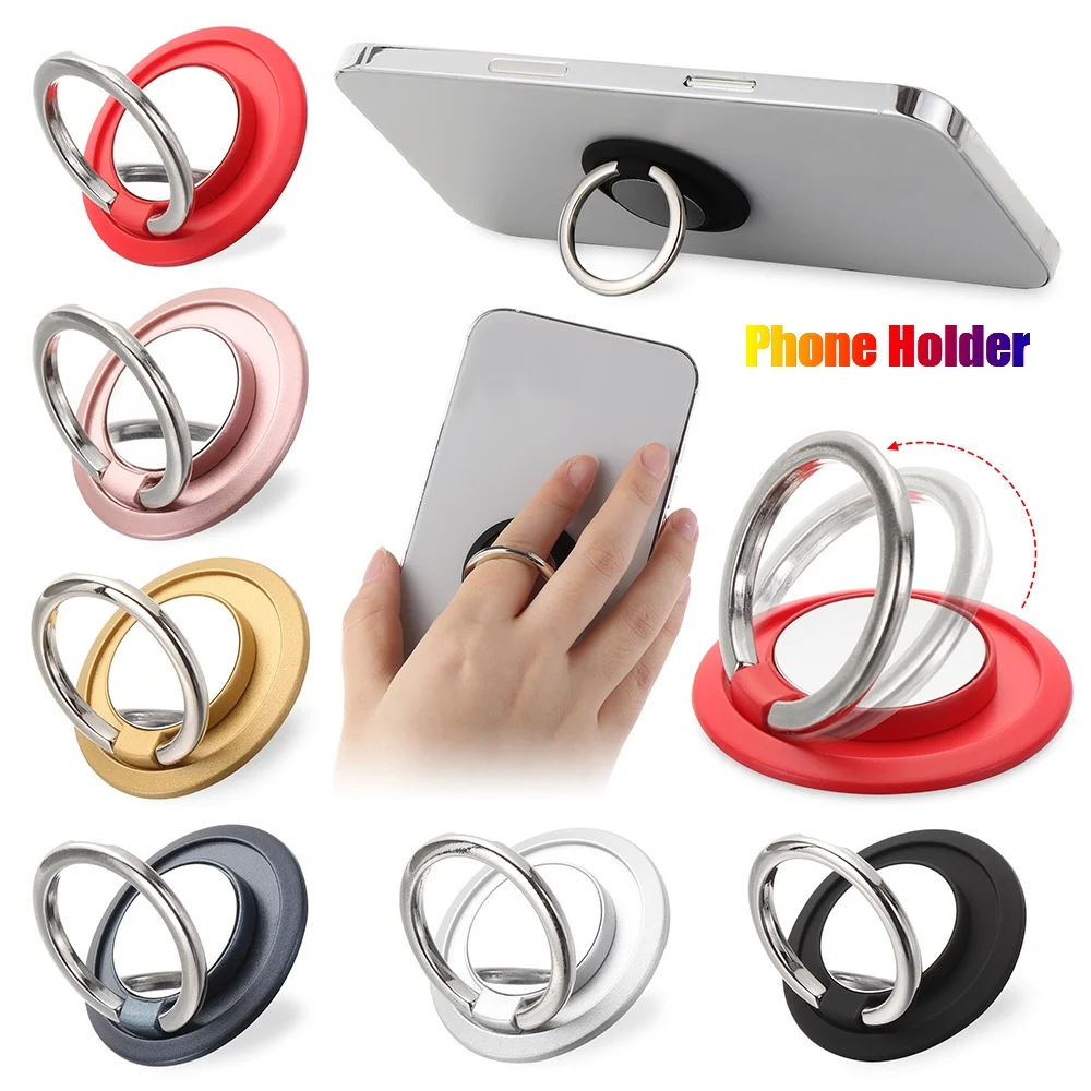 Metallic Feel Ring Phone Holder Universal 360 Rotation Phone Holder Mobile Phone Accessories For Iphone 13 12 PRO Samsung Huawei