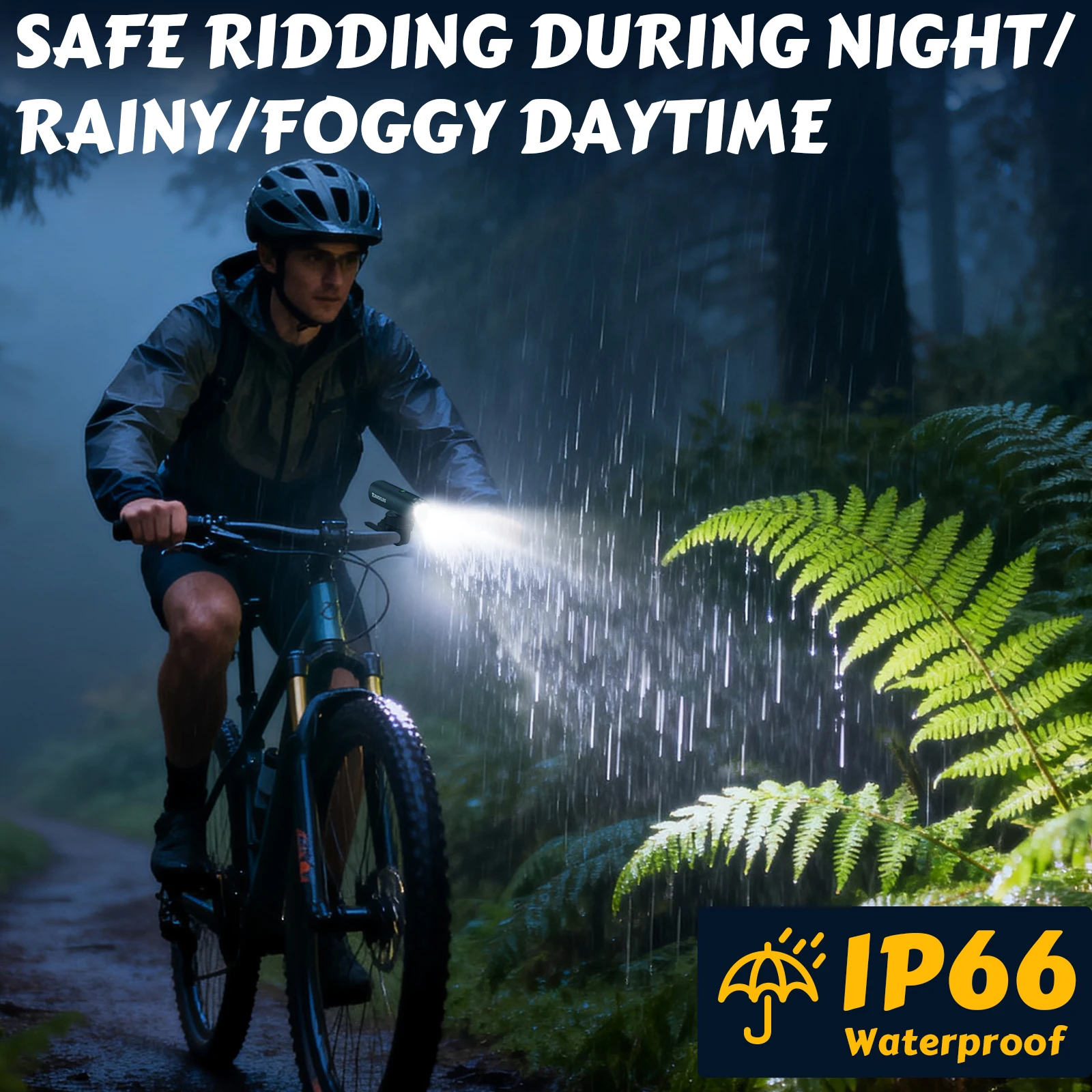 BUCKLOS 1500LM Bicycle Lights Aluminum Alloy Bicycle Front Light IP66 Waterproof Bike Headlight Cycling Lamp Bicycle Accessories