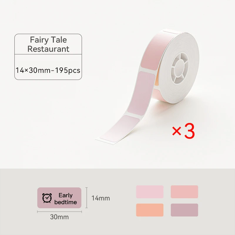 3 Rolls Kleur Thermisch Label Papier zelfklevende Sticker voor Niimbot D11 D110 D101 H1S Home Office Printer