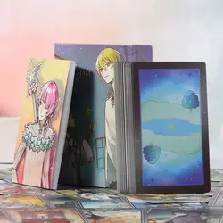 Idealna Soulmate Tarot 78 sztuk kart kreskówkowych Japońskie anime w sztywnym pudełku z przewodnikiem dla początkujących 12 * 7 cm