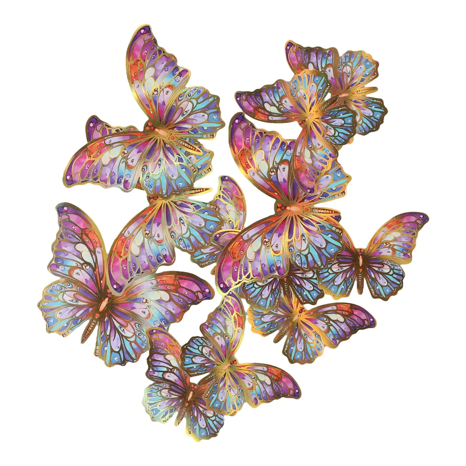 7.3x6x0.1cm Elegant Wall Decor Versatile Wedding Decorations Butterfly Cost-Effective Decoration Vibrant Backdrops