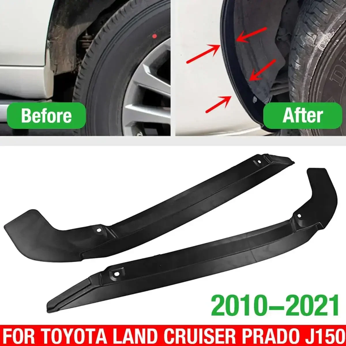 

Набор брызговиков для Toyota Land Cruiser Prado J150 J15 2010-2021 Lexus GX 2010-2021