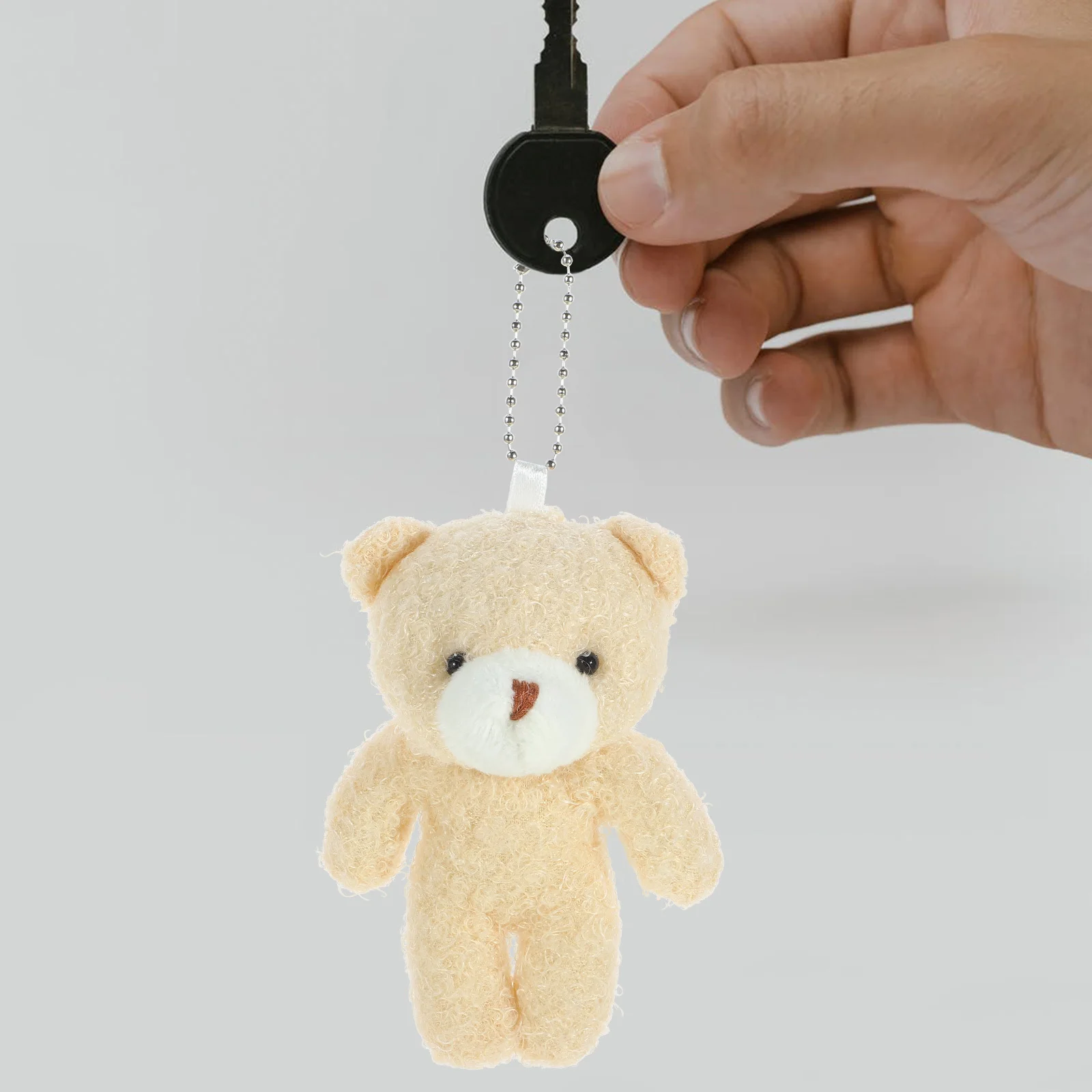 12 Pcs Bear Pendant Keychain Small Handbag Valentine's Day Mini Stuffed Animals Accessories