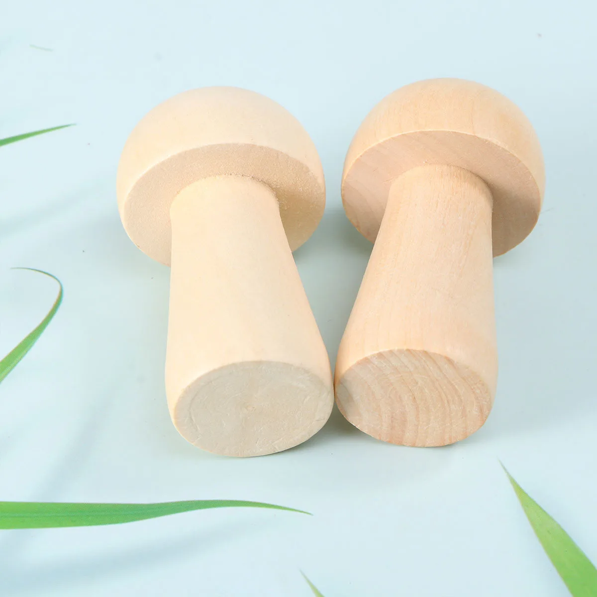 10개입 나무 버섯 모양 조각 DIY 그래피티 장식품 어린이용 홈 데코 85mm 상상력 및 실습 능력 발달