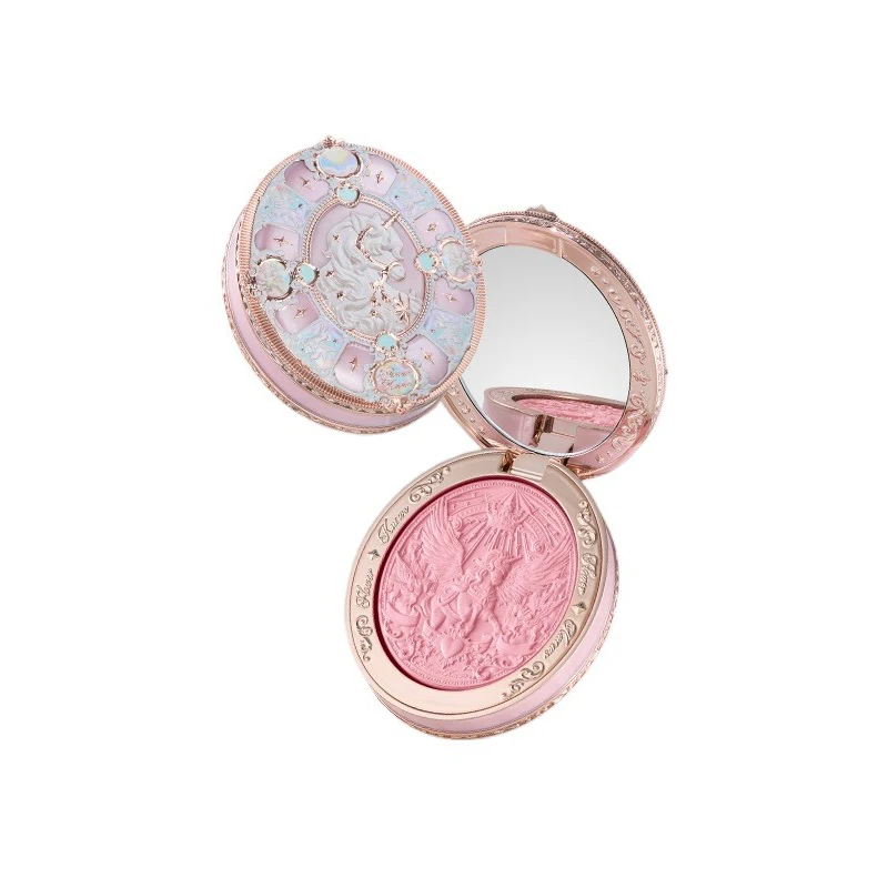 Flower Knows Knight Unicorn Collection Satin Matte Blush Korean Makeup Blusher Long Lasting Waterproof Face Powder