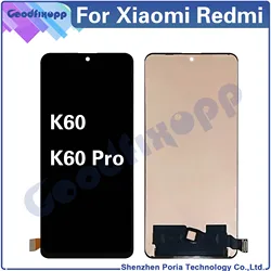 For Xiaomi Redmi K60 Pro LCD Display Touch Screen Digitizer Assembly For K60Pro Repair Parts Replacement