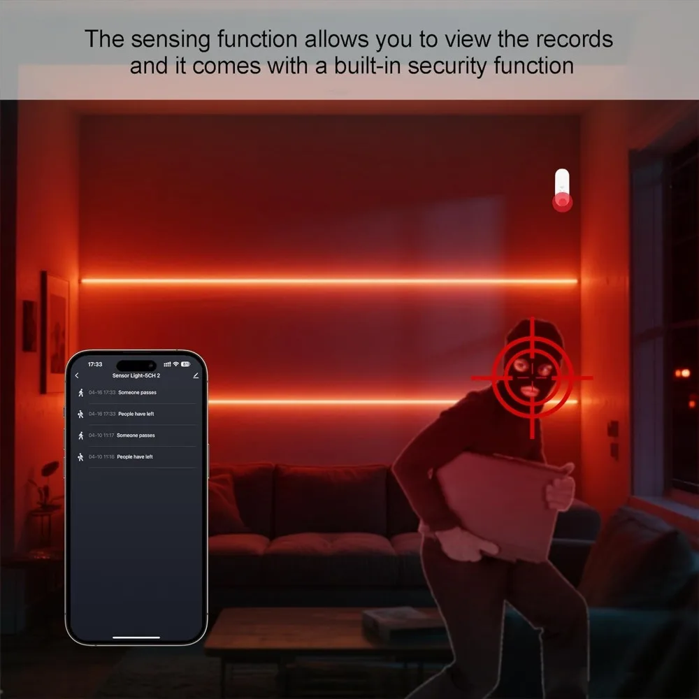 12 فولت COB LED قطاع ضوء الكثافة شريط مرن أضواء الشريط تويا الحياة الذكية واي فاي التحكم PIR الاستشعار غرفة ديكور ل أليكسا جوجل