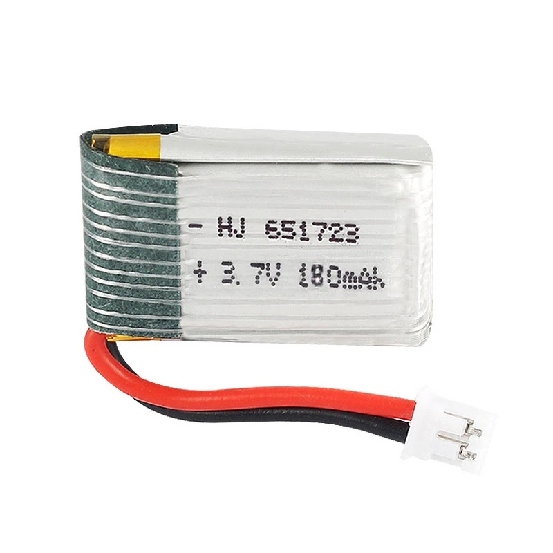 1/3/5/10/20 sztuk 3.7v 180mah 651723 bateria LIPO dla jjr/c H36 E010 E010C E011 E013 F36 NH010 baterii części zamienne do quadcoptera RC