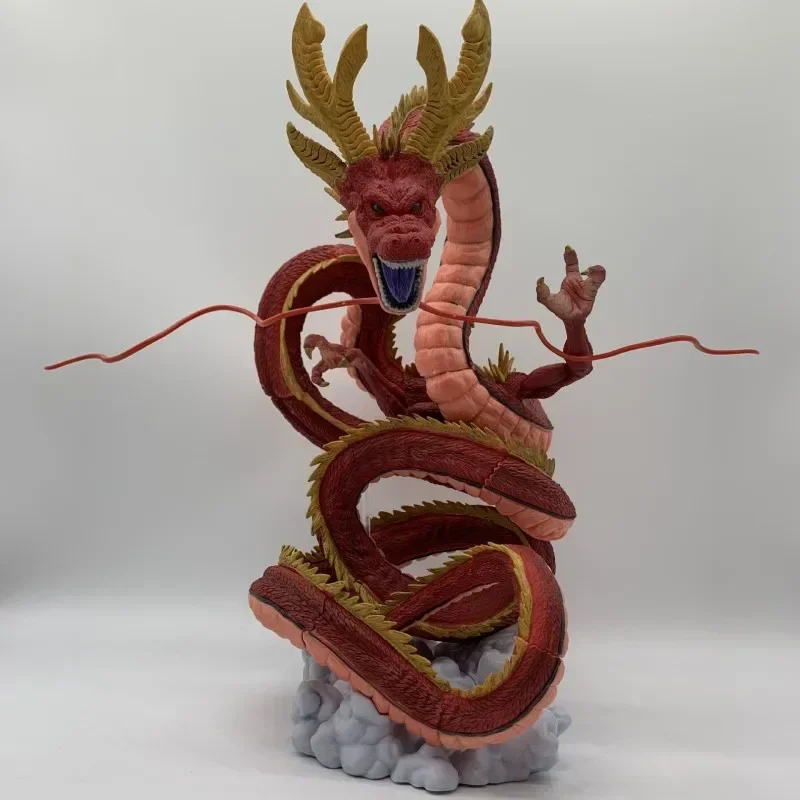 33cm Dragon Ball Z Shenron Red Figure Super Large Anime Shenron Porunga Polyresin Figurine Toys  Pvc  Action Figures Model Dolls