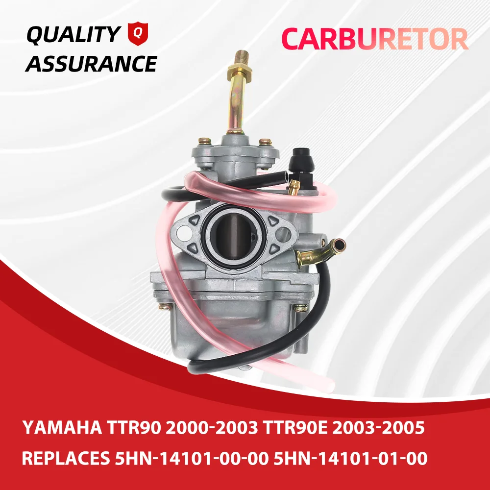 

For Yamaha TTR90 2000-2003 TTR90E 2003-2005 Carburetor, Replaces 5HN-14101-00-00 5HN-14101-01-00, Aftermarket Replacement Part