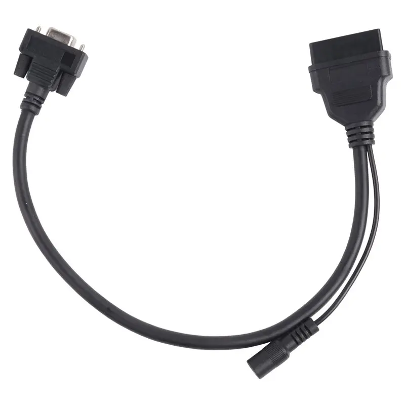 A85E-OBD2 15PIN To 16Pin For Launch X431 OBD Cable Adapter Conversion Auto Diag Main Cable Car Tools 15 PIN 16-Pin