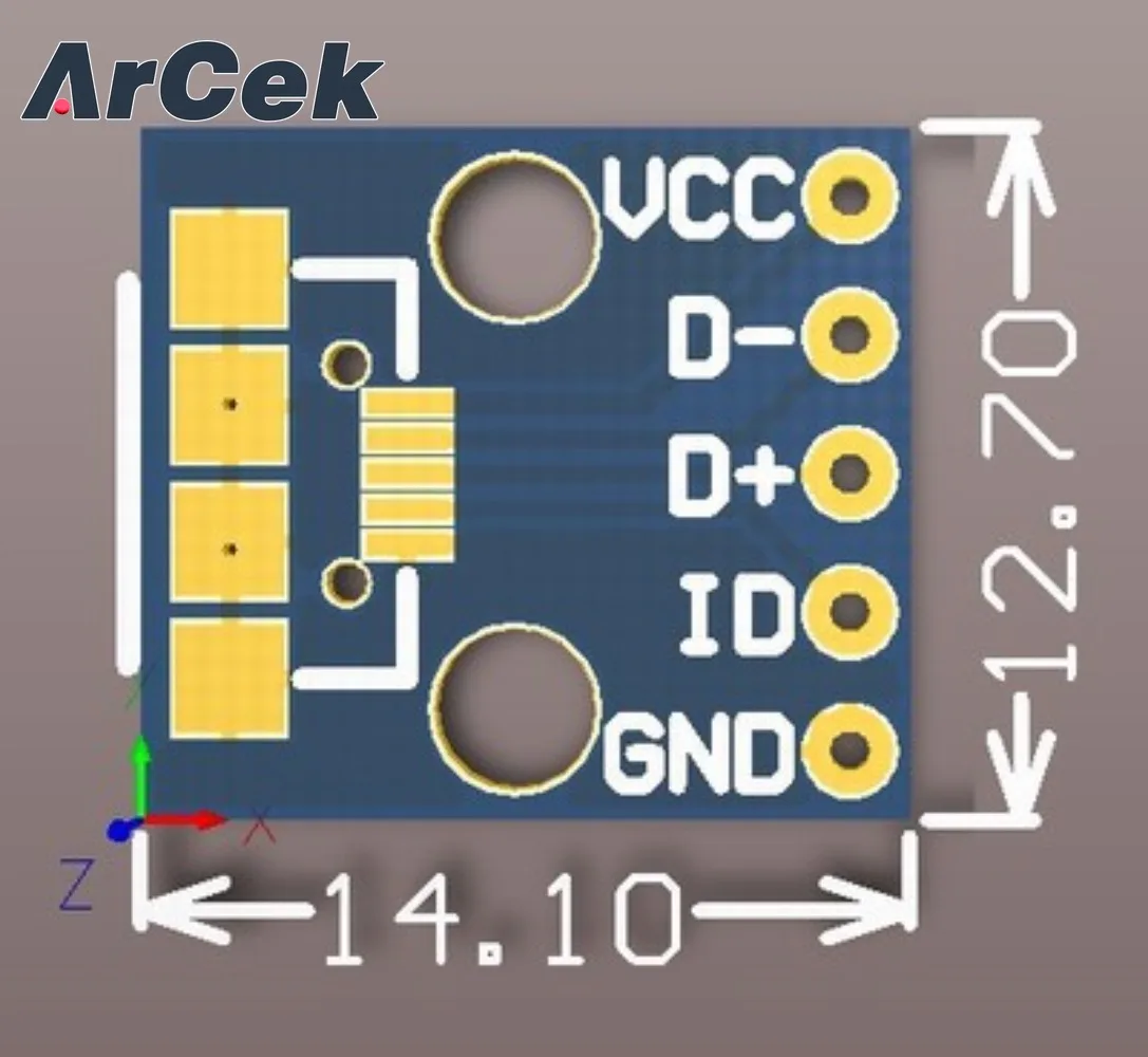 5 Stück cjmcu Breakout Netzteil modul Micro-USB-Schnitts telle Netzteil platine USB 5V Breakout-Modul