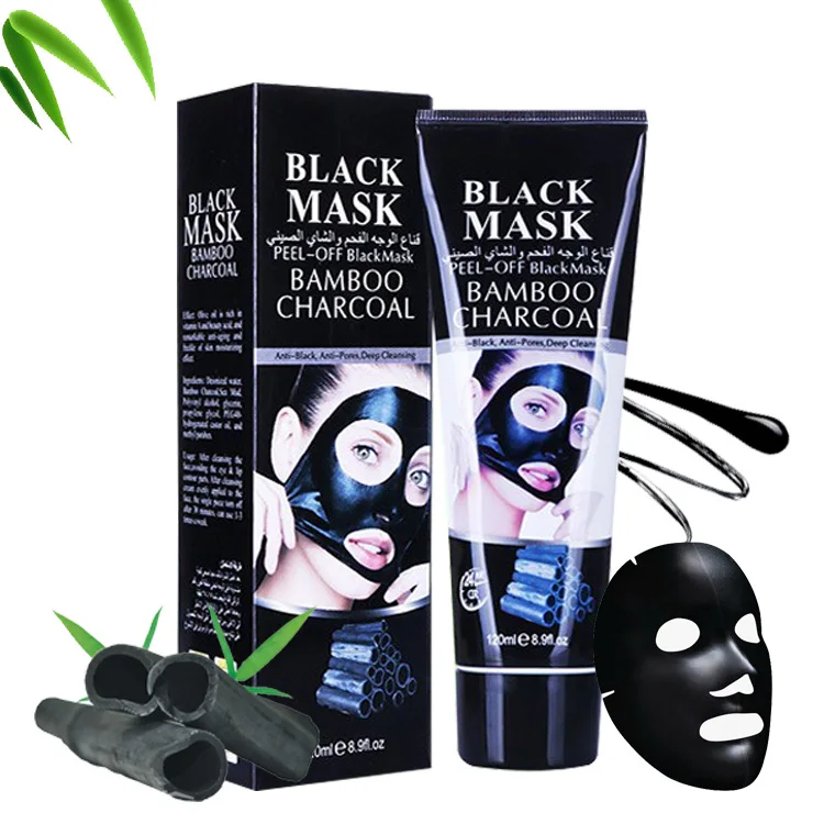 

120G Blackhead Remover Facial Masks Black Dots Remover Bamboo Charcoal Peel Cleansing Mask Face Care Acne Treatment Face Mask