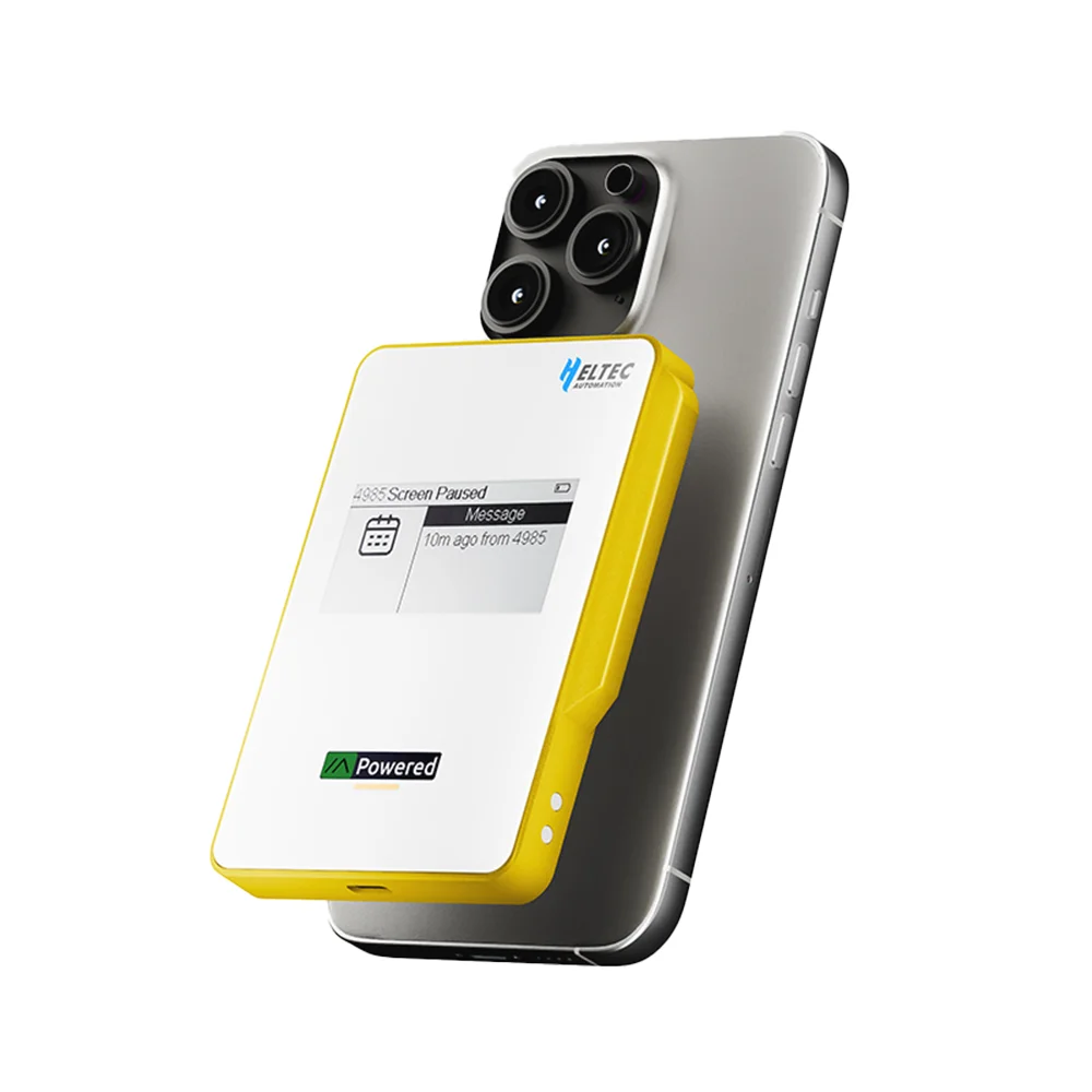 Heltec MeshPocket Power Bank 5000/10000mAh 15W Qi2 Ricarica wireless magnetica Comunicazione LoRa wireless per iPhone/Android