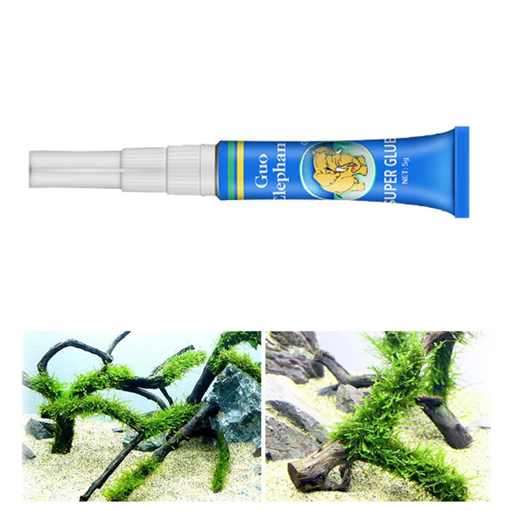 Fish Tank Landscaping Moss Glue Aquarium Aquatic Water Grass Stick Fixing Glue Aquatic Plants Driftwood Underwater Gel