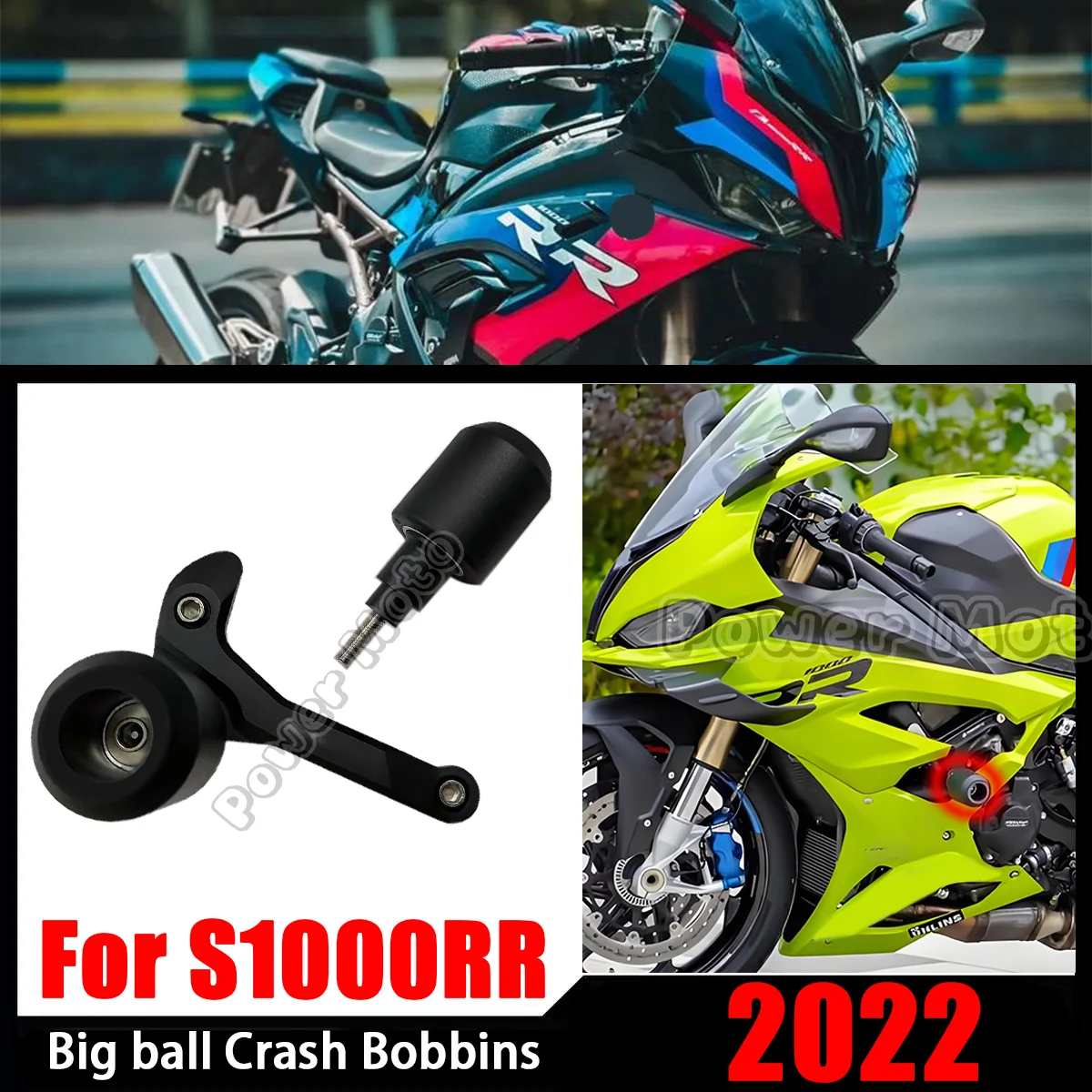 

S1000RR 2022 Motorcycle Accessories Falling Protection For BMW S1000RR S1000 RR 2019-2025 Frame Slider Crash Protector