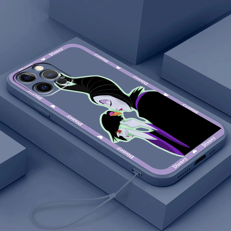 Disney Villain Queen Cool Liquid Rope Soft Cover Phone Case For Apple IPhone 14 13 12 Mini 11 Pro XS MAX XR X 8 7 SE Armour