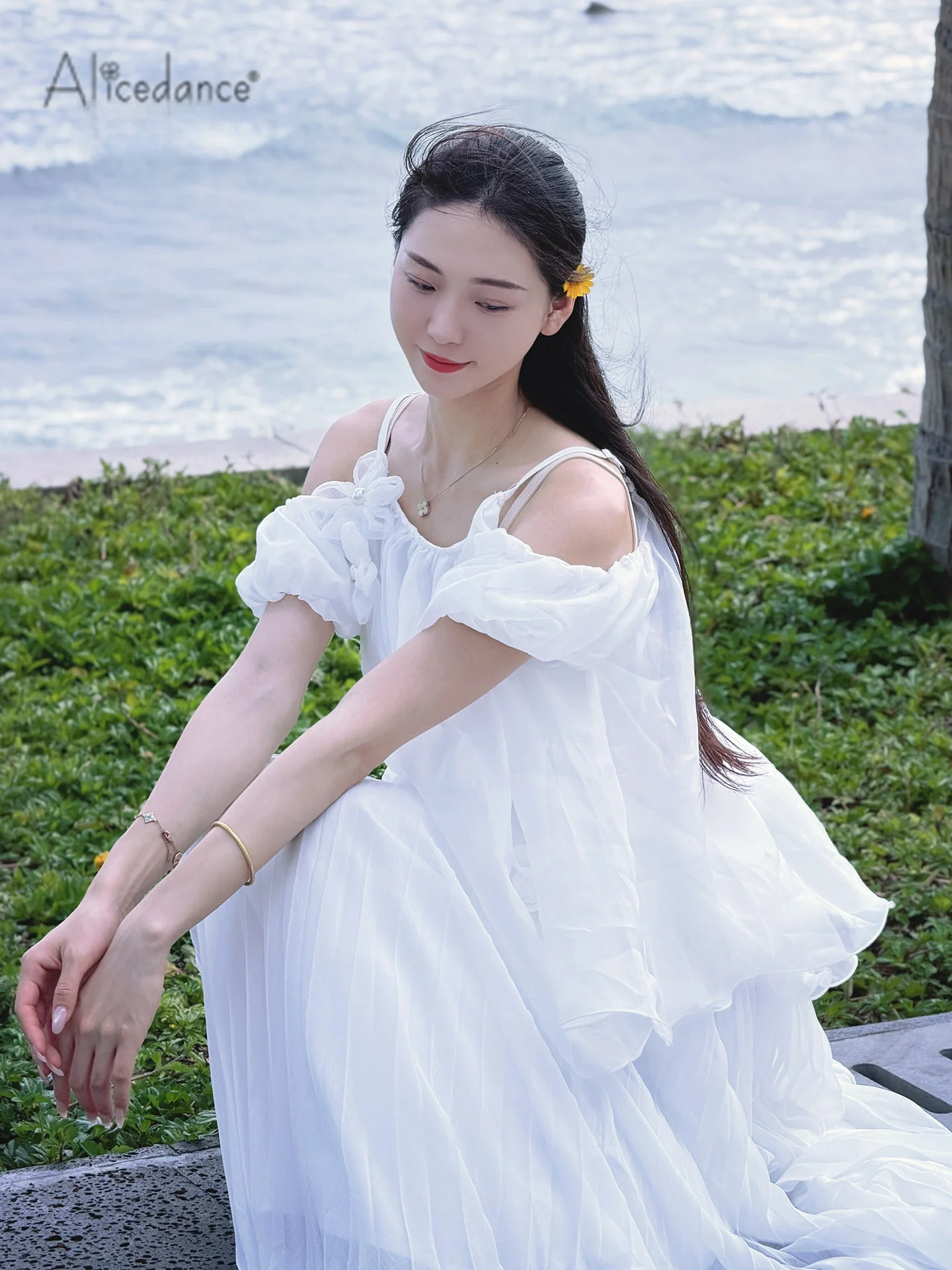 alice-2026-new-dance-suit-set-white-sleeveless-top-half-skirt-adult-daily-wear-modern-dance-costume-low-elasticity-flat-hem
