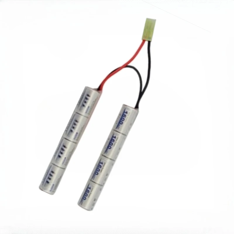 新しい高品質 8S 2/3A 9.6v 1600mAh バタフライ ナンチャック NIMH バッテリーパック エアソフトガン用 ICS CA TM SRC JG