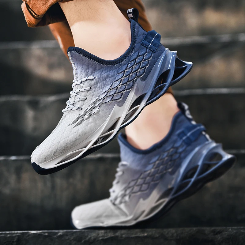 

Street Trendy Blade Dad Sneakers Men's High-Top Functional Style Shoes Daily Streetwear Sports Casual Shoes