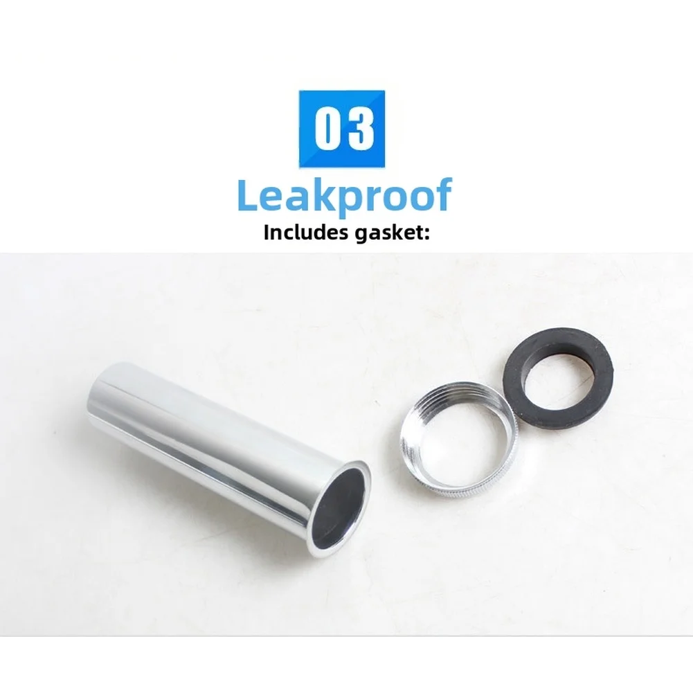 1.25 Inch Thread to 32mm Straight Pipe Drain Adapter for European Standard Plumbing Systems Copper Sewer Pipe Fitting
