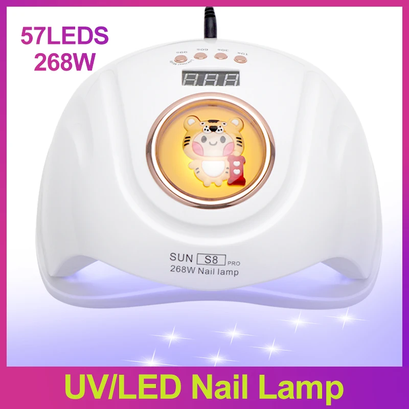 

57LEDs UV LED Nail Lamp Cartoon Nail Dryer For Drying All Nail Gel Polish Smart Sensor Gel Lamps Professional Nail Salon Tools