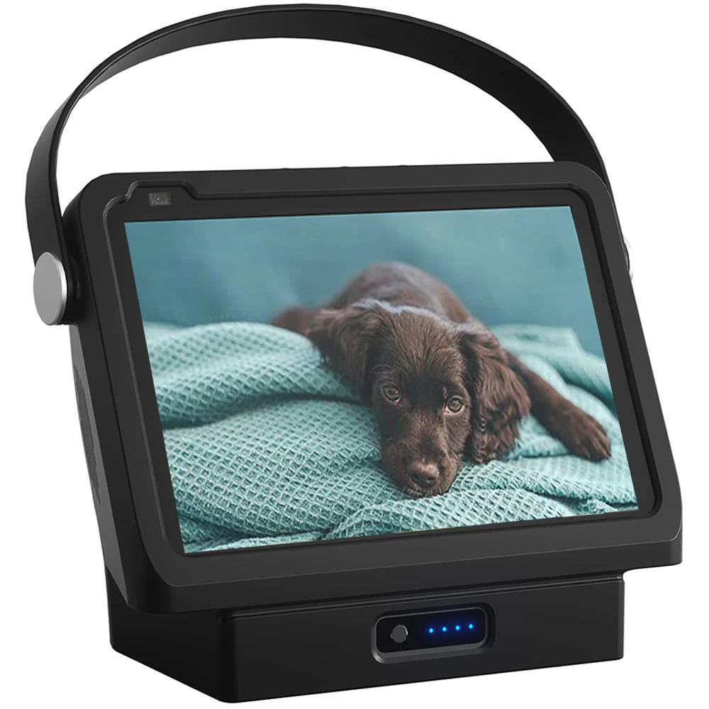 Base de batterie aste portable, étui en silicone souple, support de batterie, Echo Show 8, 1ère et 2ème Isabel, expédition rapide, 15600mAh